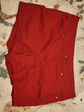 Faded Glory Deep Red Women's Denim Shorts